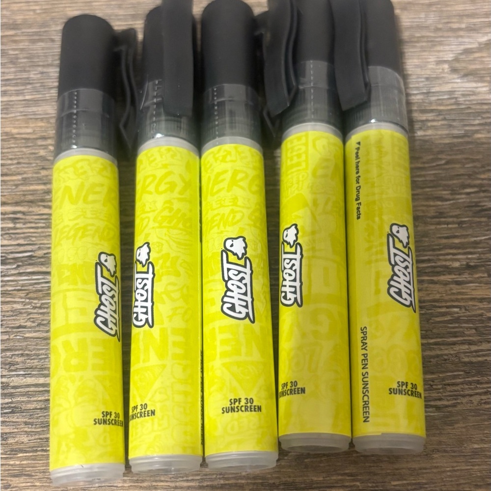 Lot Of 5 Ghost Energy Sunscreen Spray Pens SPF 30